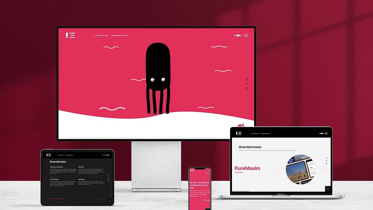Website Studio oog appel